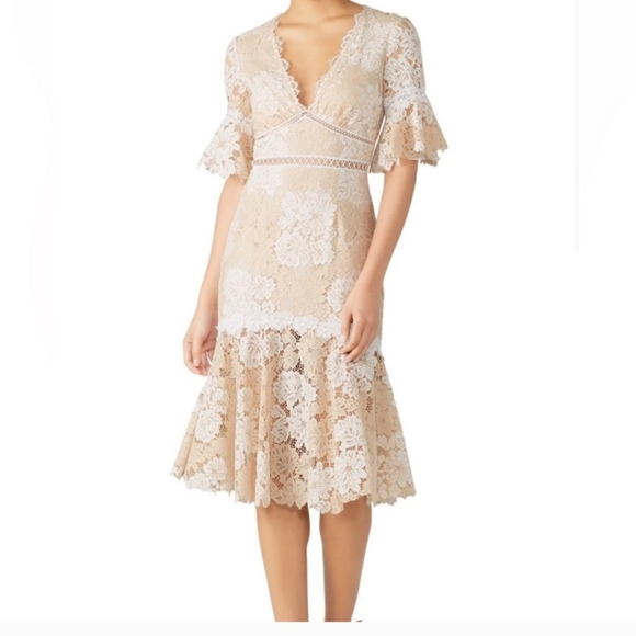 Saylor Lace Maggy Midi Dress Small - Picture 3 of 12